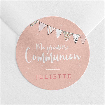 Sticker communion banderoles de fanions