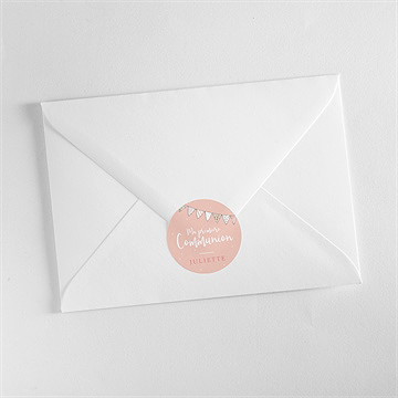 Sticker communion banderoles de fanions - Mise en situation