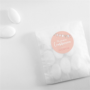 Sticker communion banderoles de fanions - Mise en situation