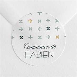 Sticker communion ambiance art déco