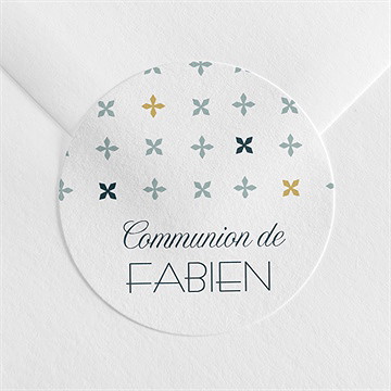 Sticker communion ambiance art déco