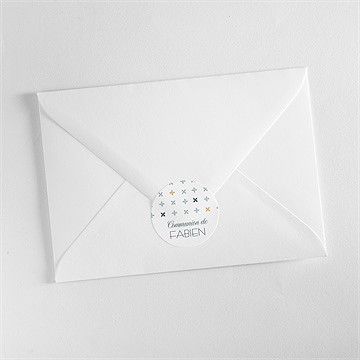 Sticker communion ambiance art déco - Mise en situation