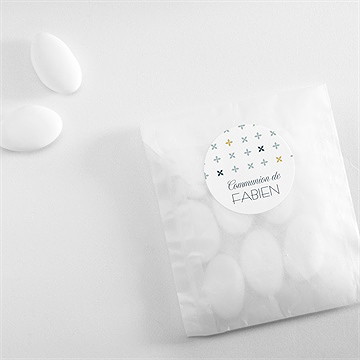 Sticker communion ambiance art déco - Mise en situation