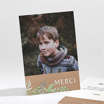 Remerciement communion illustration végétale