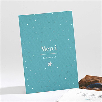 Remerciement communion tampon étoilé