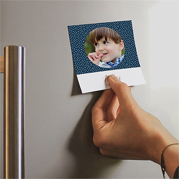 Remerciement communion relief magnet - Mise en situation