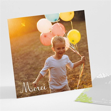 Remerciement communion cadre gris et lumière