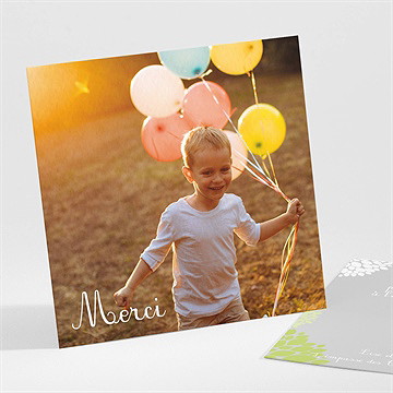 Remerciement communion cadre gris et lumière