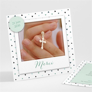 Remerciement communion moderne chic