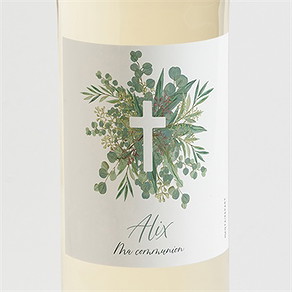 Etiquette de bouteille communion en grâce