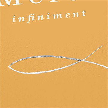 Remerciement communion jaune et or - Détail de la carte