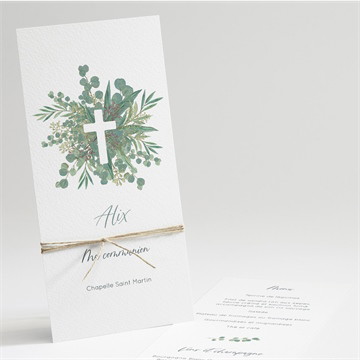 Menu communion en grâce étiquette