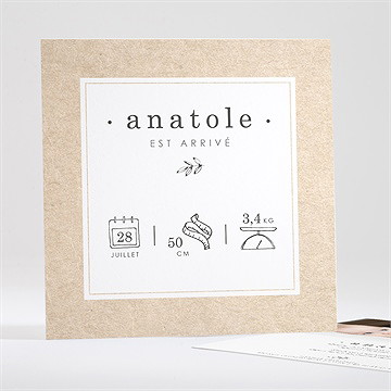 Faire-part naissance signes de douceur