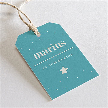 Etiquette communion tampon étoilé