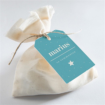 Etiquette communion tampon étoilé - Mise en situation