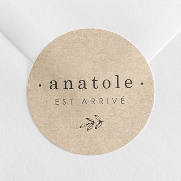 Sticker naissance signes de douceur