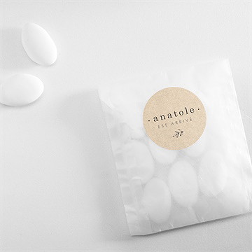 Sticker naissance signes de douceur - Mise en situation