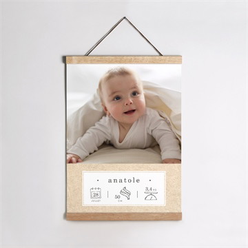 Affiche naissance signes de douceur