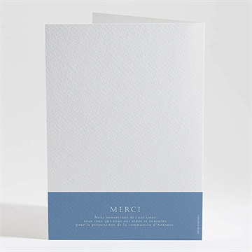 Livret de messe communion bleu myosotis - Dos du livret