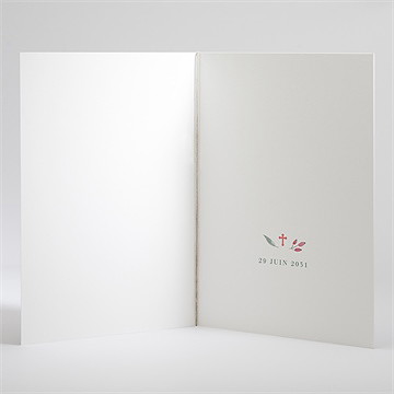 Livret de messe communion couronne aquarelle - Intérieur du livret