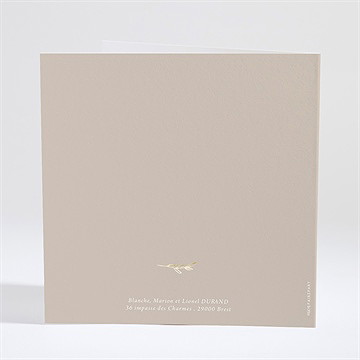 Remerciement communion le sacrement - Dos du faire-part