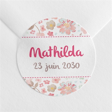 Sticker naissance mon petit chou ! dorure