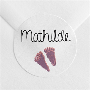 Sticker naissance ma photo et mes symboles