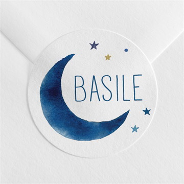 Sticker naissance nuit étoilée