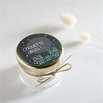 Sticker naissance chouette alors - Mise en situation