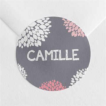 Sticker naissance nature et pastel photo