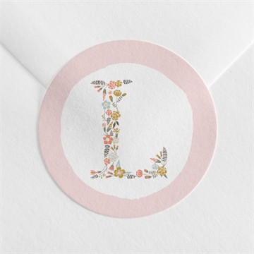 Sticker naissance alphabet en fantaisie