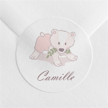 Sticker naissance mon nounours