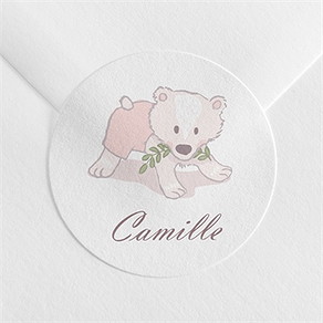 Sticker naissance mon nounours