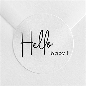 Sticker naissance hello baby