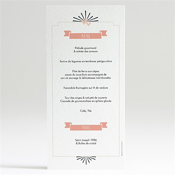 Menu communion beauté essentielle - Dos du menu