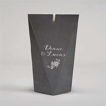 Boîte surprise mariage retro original - Dos de la boîte