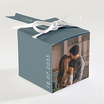 Boîte de dragées mariage confiance - Dos de la boîte