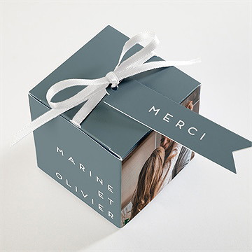 Boîte de dragées mariage confiance - Dessus de la boîte