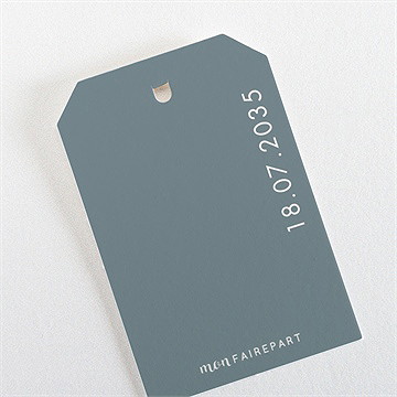 Etiquette mariage confiance - Dos de l'étiquette