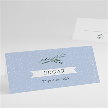 Marque-place communion doux flocons