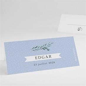 Marque-place communion doux flocons
