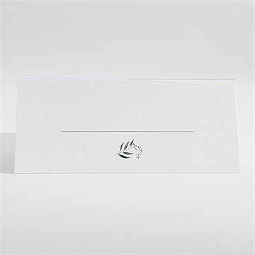 Marque-place communion doux flocons - Dos du marque place