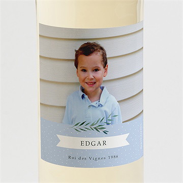 Etiquette de bouteille communion doux flocons