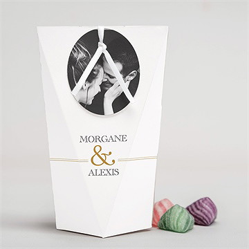 Boîte surprise mariage lettre moderne