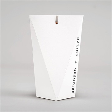 Boîte surprise mariage epuré - Dos de la boîte