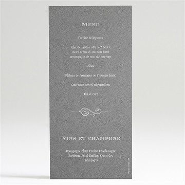 Menu communion communion et symboles - Dos du menu