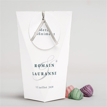 Boîte surprise mariage en relief