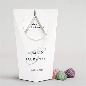 Boîte surprise mariage en relief