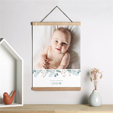 Affiche naissance apesanteur - Mise en situation