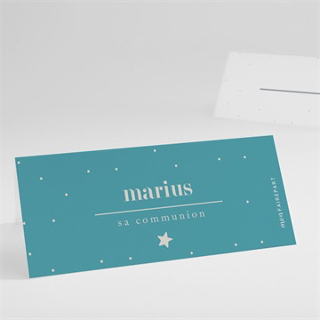 Marque-place communion tampon étoilé